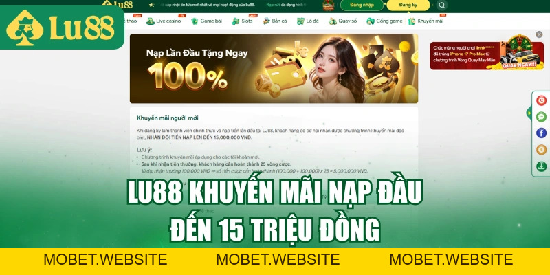 LU88 LINK VÀO CHÍNH THỨC MỚI NHẤT 🎁THƯỞNG NẠP ĐẦU 100%